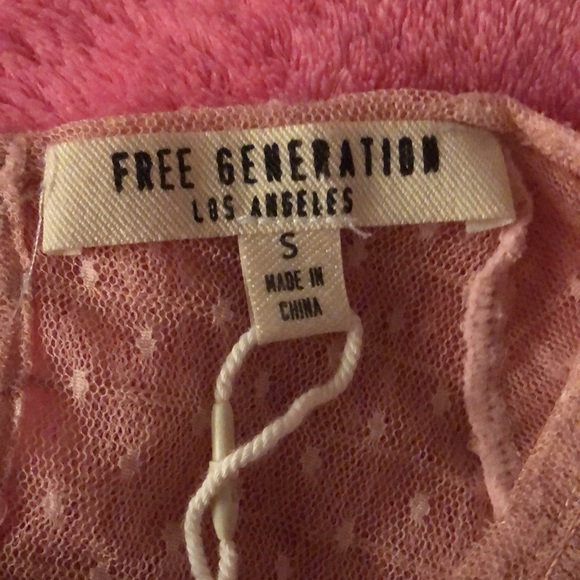 NWOT Free Generation Los Angelos Lace Top - Picture 6 of 6